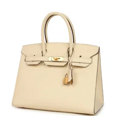 HERMÈS Pre-owned Hermes Birkin Sellier 30 Nata Epsom Gold Hardware | Thumbnail 5 HERMÈS Pre-owned Hermes Birkin Sellier 30 Nata Epsom Gold Hardware | Thumbnail 5