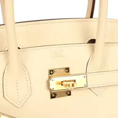 HERMÈS Pre-owned Hermes Birkin Sellier 30 Nata Epsom Gold Hardware | Thumbnail 7 HERMÈS Pre-owned Hermes Birkin Sellier 30 Nata Epsom Gold Hardware | Thumbnail 7