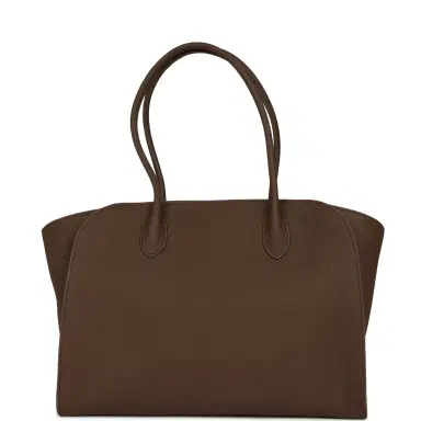 The Row The Row Marlo 14 Tote Bag Dark Olive Calfskin Silver Hardware | Thumbnail 5 The Row The Row Marlo 14 Tote Bag Dark Olive Calfskin Silver Hardware | Thumbnail 5