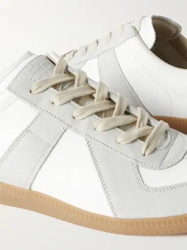 MAISON MARGIELA FINE Replica Leather and Suede Sneakers | Thumbnail 5 MAISON MARGIELA FINE Replica Leather and Suede Sneakers | Thumbnail 5