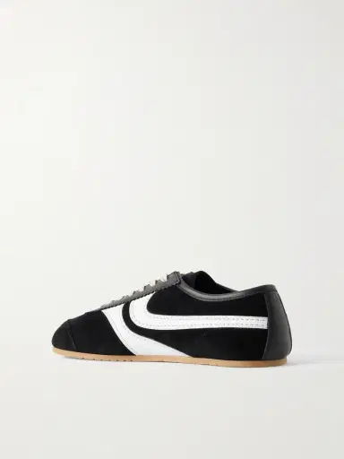 Dries Van Noten Leather-Trimmed Suede Sneakers | Thumbnail 4 Dries Van Noten Leather-Trimmed Suede Sneakers | Thumbnail 4