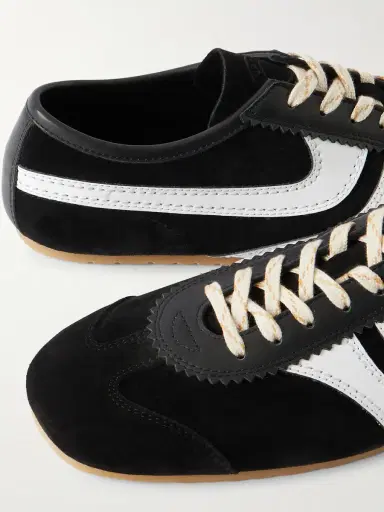 Dries Van Noten Leather-Trimmed Suede Sneakers | Thumbnail 5 Dries Van Noten Leather-Trimmed Suede Sneakers | Thumbnail 5