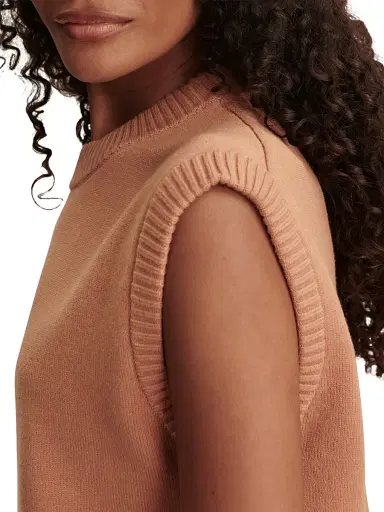 Varley Women's Avis Namesake Knit Vest - Macaroon | Thumbnail 5 Varley Women's Avis Namesake Knit Vest - Macaroon | Thumbnail 5