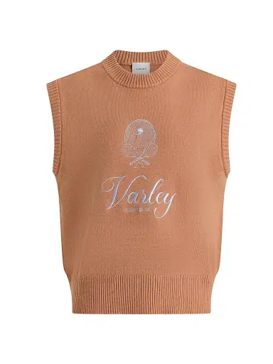 Varley Women's Avis Namesake Knit Vest - Macaroon | Thumbnail 1 Varley Women's Avis Namesake Knit Vest - Macaroon | Thumbnail 1