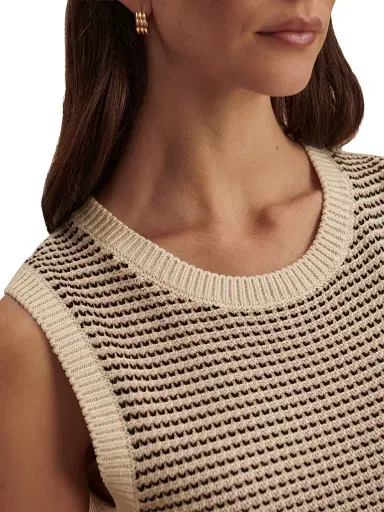 Varley Women's Sadia Stitch-Knit Midi-Dress - Birch - Size Small | Thumbnail 6 Varley Women's Sadia Stitch-Knit Midi-Dress - Birch - Size Small | Thumbnail 6