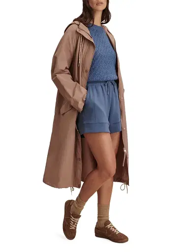 Varley Women's Isa Lightweight Cotton-Nylon Jacket - Brownie | Thumbnail 5 Varley Women's Isa Lightweight Cotton-Nylon Jacket - Brownie | Thumbnail 5