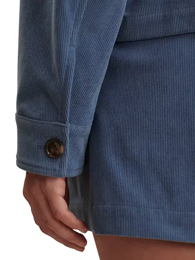 Varley Women's Carlotta Corduroy Utility Jacket - Bijou Blue | Thumbnail 7 Varley Women's Carlotta Corduroy Utility Jacket - Bijou Blue | Thumbnail 7