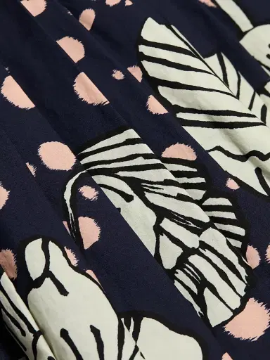 Cara Cara Women's Sea Island Dotted Floral Cotton Midi-Dress - Dotted Flora Navy | Thumbnail 7 Cara Cara Women's Sea Island Dotted Floral Cotton Midi-Dress - Dotted Flora Navy | Thumbnail 7