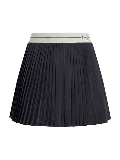 Varley Women's Clemency High-Rise Pleated Miniskort - Blue Nights | Thumbnail 1 Varley Women's Clemency High-Rise Pleated Miniskort - Blue Nights | Thumbnail 1