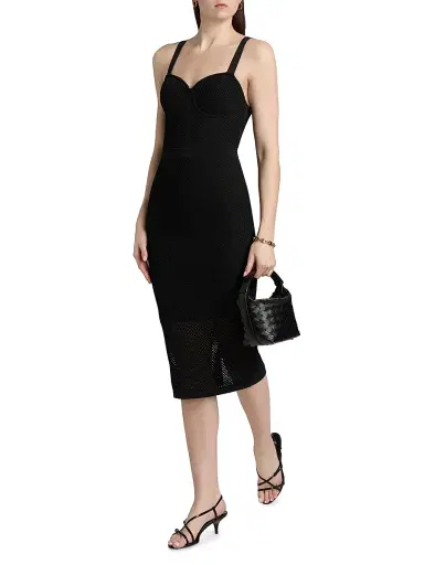 L'Agence Women's Michelle Pointelle-Knit Body-Con Dress | Thumbnail 2 L'Agence Women's Michelle Pointelle-Knit Body-Con Dress | Thumbnail 2