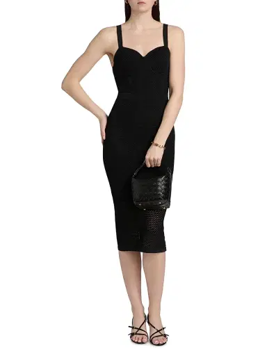 L'Agence Women's Michelle Pointelle-Knit Body-Con Dress | Thumbnail 3 L'Agence Women's Michelle Pointelle-Knit Body-Con Dress | Thumbnail 3