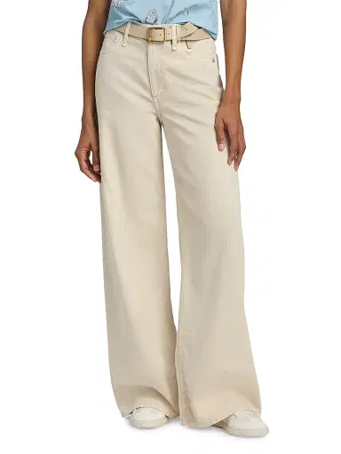 rag & bone Women's Featherweight Sofie Wide-Leg Jeans - Sand Stone | Thumbnail 3 rag & bone Women's Featherweight Sofie Wide-Leg Jeans - Sand Stone | Thumbnail 3