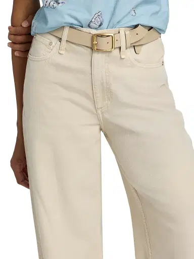 rag & bone Women's Featherweight Sofie Wide-Leg Jeans - Sand Stone | Thumbnail 6 rag & bone Women's Featherweight Sofie Wide-Leg Jeans - Sand Stone | Thumbnail 6