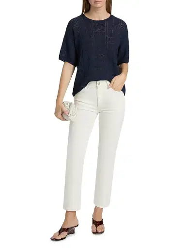 rag & bone Women's Harlow Straight-Leg Ankle Jeans - White | Thumbnail 2 rag & bone Women's Harlow Straight-Leg Ankle Jeans - White | Thumbnail 2