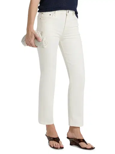 rag & bone Women's Harlow Straight-Leg Ankle Jeans - White | Thumbnail 4 rag & bone Women's Harlow Straight-Leg Ankle Jeans - White | Thumbnail 4