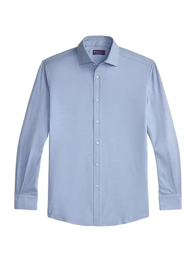 Men's Aston Cotton-Blend Button-Front Shirt - Blue Men's Aston Cotton-Blend Button-Front Shirt - Blue