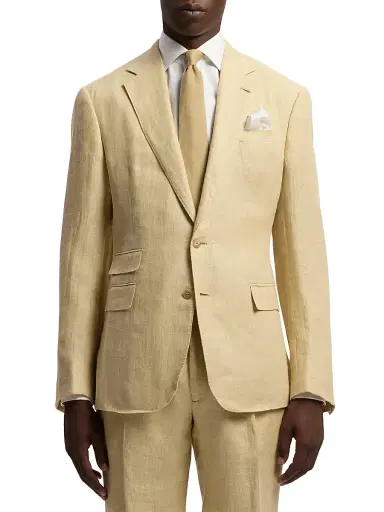 Ralph Lauren Purple Label Men's Kent Linen Sport Coat - Sand | Thumbnail 2 Ralph Lauren Purple Label Men's Kent Linen Sport Coat - Sand | Thumbnail 2