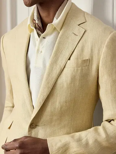 Ralph Lauren Purple Label Men's Kent Linen Sport Coat - Sand | Thumbnail 6 Ralph Lauren Purple Label Men's Kent Linen Sport Coat - Sand | Thumbnail 6