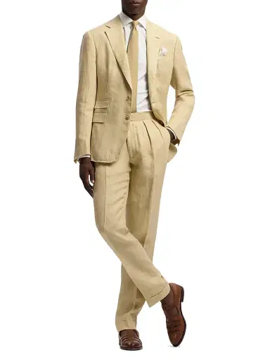 Ralph Lauren Purple Label Men's Kent Linen Sport Coat - Sand | Thumbnail 1 Ralph Lauren Purple Label Men's Kent Linen Sport Coat - Sand | Thumbnail 1