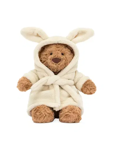 Jellycat Bartholomew Bear Bathrobe Plush Toy - Brown | Thumbnail 5 Jellycat Bartholomew Bear Bathrobe Plush Toy - Brown | Thumbnail 5