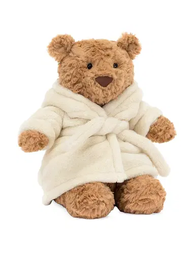 Jellycat Bartholomew Bear Bathrobe Plush Toy - Brown | Thumbnail 7 Jellycat Bartholomew Bear Bathrobe Plush Toy - Brown | Thumbnail 7