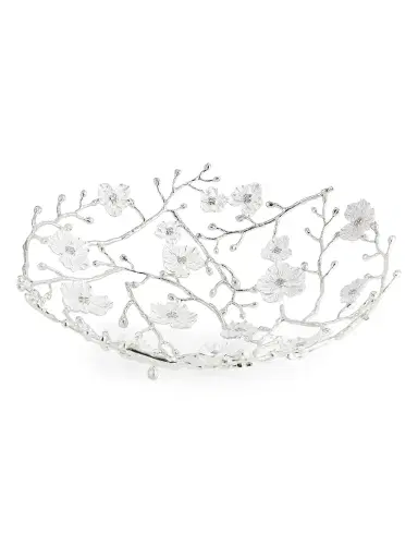 Michael Aram Silver Orchid Basket | Thumbnail 1 Michael Aram Silver Orchid Basket | Thumbnail 1