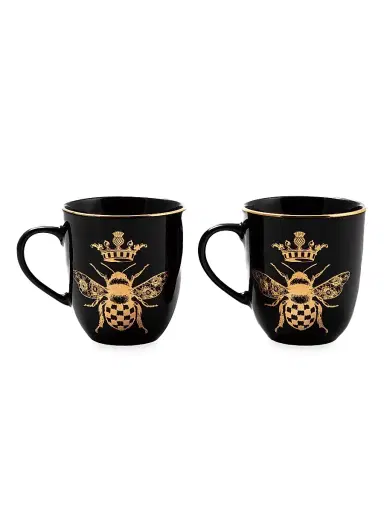 MacKenzie-Childs Queen Bee 2-Piece Mug Set | Thumbnail 5 MacKenzie-Childs Queen Bee 2-Piece Mug Set | Thumbnail 5