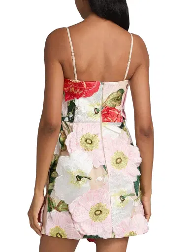 Elliatt Women's Solara 3D Floral Mesh Minidress - Red Pink Multi | Thumbnail 5 Elliatt Women's Solara 3D Floral Mesh Minidress - Red Pink Multi | Thumbnail 5