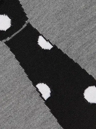 MOSCHINO Men's Tie Wool Crewneck Sweater - Grey - Size 42 | Thumbnail 7 MOSCHINO Men's Tie Wool Crewneck Sweater - Grey - Size 42 | Thumbnail 7