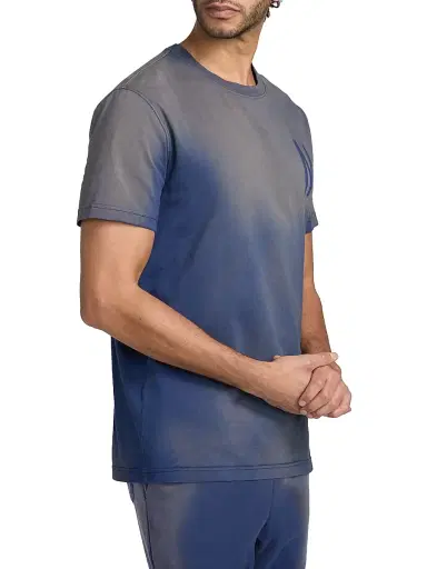 MOSCHINO Men's Monogram Logo Cotton T-Shirt - Blue - Size Small | Thumbnail 4 MOSCHINO Men's Monogram Logo Cotton T-Shirt - Blue - Size Small | Thumbnail 4