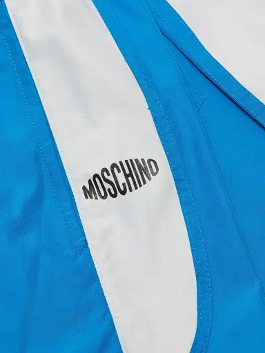 MOSCHINO Men's Striped Drawstring Swim Shorts - Blue - Size 44 | Thumbnail 6 MOSCHINO Men's Striped Drawstring Swim Shorts - Blue - Size 44 | Thumbnail 6