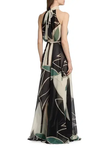 Chiara Boni La Petite Robe Women's Kanji Abstract Print Maxi Dress - Tula - Size 8 | Thumbnail 5 Chiara Boni La Petite Robe Women's Kanji Abstract Print Maxi Dress - Tula - Size 8 | Thumbnail 5