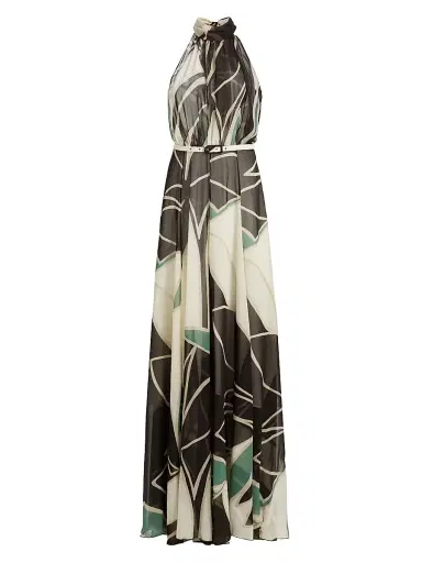 Chiara Boni La Petite Robe Women's Kanji Abstract Print Maxi Dress - Tula - Size 8 | Thumbnail 1 Chiara Boni La Petite Robe Women's Kanji Abstract Print Maxi Dress - Tula - Size 8 | Thumbnail 1