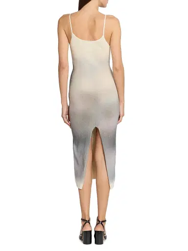 Maison Margiela Women's Floral Knit Cotton Midi-Dress - Ecru | Thumbnail 5 Maison Margiela Women's Floral Knit Cotton Midi-Dress - Ecru | Thumbnail 5