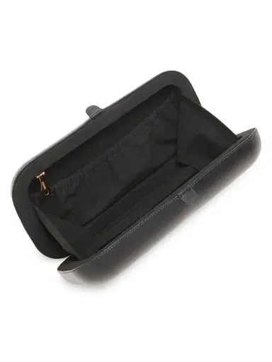 MOSCHINO Women's 'Ciao!' Script Logo Clutch - Black | Thumbnail 3 MOSCHINO Women's 'Ciao!' Script Logo Clutch - Black | Thumbnail 3