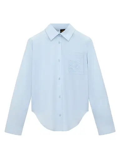 LOEWE Women's x Paula's Ibiza Cotton-Blend Shirt - Light Blue | Thumbnail 1 LOEWE Women's x Paula's Ibiza Cotton-Blend Shirt - Light Blue | Thumbnail 1