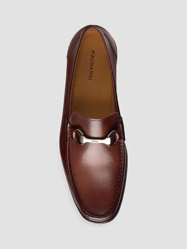 Magnanni Men's Gentry Leather Loafers - Cognac | Thumbnail 4 Magnanni Men's Gentry Leather Loafers - Cognac | Thumbnail 4