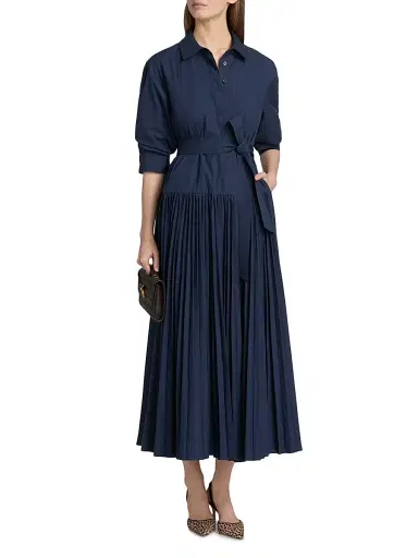 Simkhai Women's Arlo Belted Maxi Shirtdress - Midnight - Size XS | Thumbnail 3 Simkhai Women's Arlo Belted Maxi Shirtdress - Midnight - Size XS | Thumbnail 3