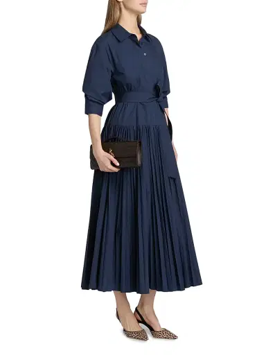 Simkhai Women's Arlo Belted Maxi Shirtdress - Midnight - Size XS | Thumbnail 4 Simkhai Women's Arlo Belted Maxi Shirtdress - Midnight - Size XS | Thumbnail 4