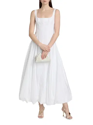 Simkhai Women's Hally Cotton Bubble Midi-Dress | Thumbnail 3 Simkhai Women's Hally Cotton Bubble Midi-Dress | Thumbnail 3