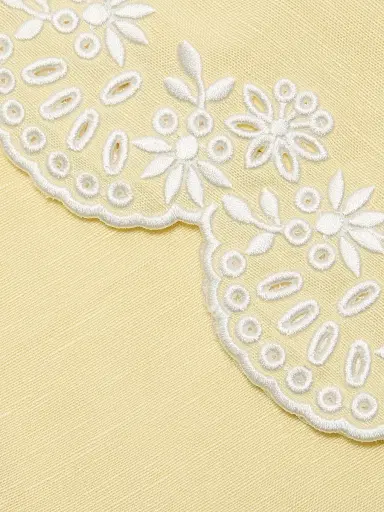 SIMKHAI Women's Edena Embroidered Linen Minidress - Buttercream Multi | Thumbnail 7 SIMKHAI Women's Edena Embroidered Linen Minidress - Buttercream Multi | Thumbnail 7