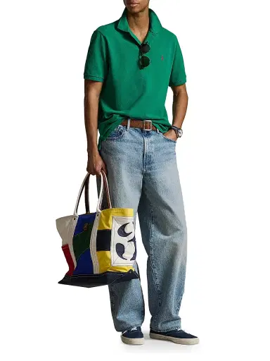 Polo Ralph Lauren Men's Logo Cotton Mesh Polo | Thumbnail 2 Polo Ralph Lauren Men's Logo Cotton Mesh Polo | Thumbnail 2