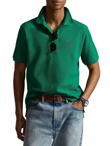 Polo Ralph Lauren Men's Logo Cotton Mesh Polo | Thumbnail 3 Polo Ralph Lauren Men's Logo Cotton Mesh Polo | Thumbnail 3