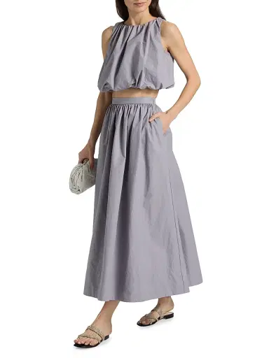 AMUR Women's Rayan Maxi Skirt - Nimbus | Thumbnail 2 AMUR Women's Rayan Maxi Skirt - Nimbus | Thumbnail 2