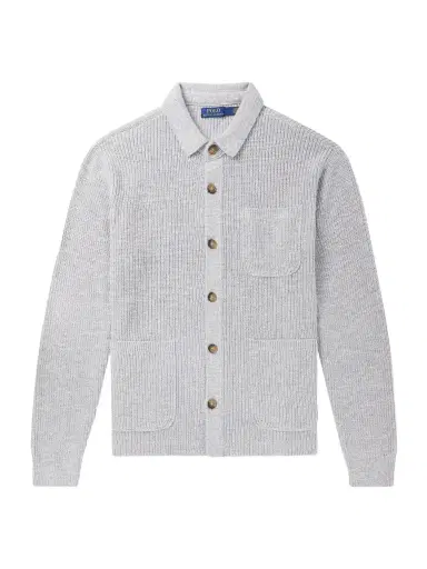 POLO RALPH LAUREN KIDS Ribbed Cotton Cardigan | Thumbnail 1 POLO RALPH LAUREN KIDS Ribbed Cotton Cardigan | Thumbnail 1
