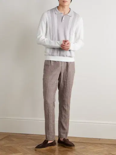 Ceremonia Striped Cotton Polo Shirt | Thumbnail 2 Ceremonia Striped Cotton Polo Shirt | Thumbnail 2