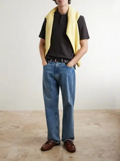 MR P. Organic Cotton and Linen-Blend Piqué Polo Shirt | Thumbnail 2 MR P. Organic Cotton and Linen-Blend Piqué Polo Shirt | Thumbnail 2