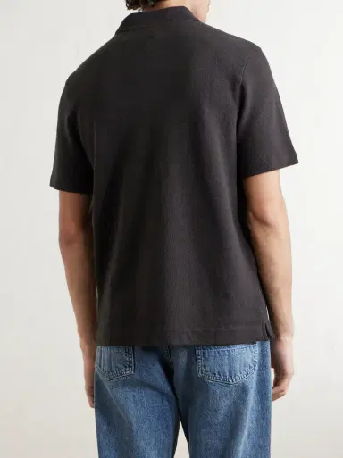 MR P. Organic Cotton and Linen-Blend Piqué Polo Shirt | Thumbnail 4 MR P. Organic Cotton and Linen-Blend Piqué Polo Shirt | Thumbnail 4