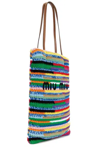 Miu Miu Cotone Crochet Tote Bag | Thumbnail 4 Miu Miu Cotone Crochet Tote Bag | Thumbnail 4