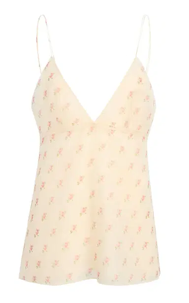 Khaite Timy Floral-Printed Silk Organza Camisole Top | Thumbnail 1 Khaite Timy Floral-Printed Silk Organza Camisole Top | Thumbnail 1